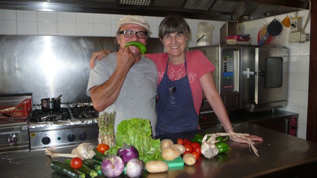 verdure di stagione nella cucina del Cucco